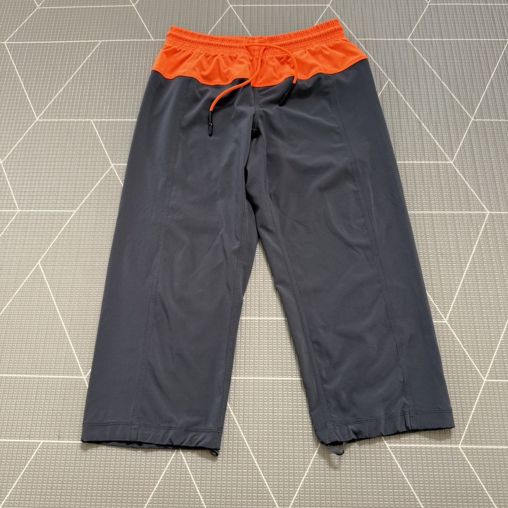 Lululemon Step Lively Crop Pants 2 Orange & Gray